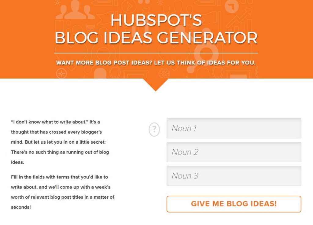 hubspot blog generator